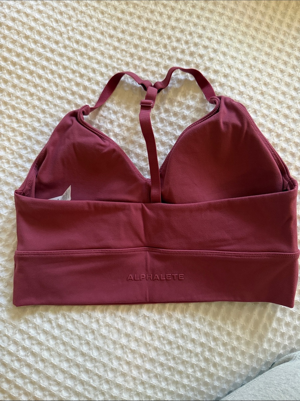 Alphalete Wine Padded Sports Bralette - Picture 2 of 4